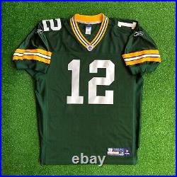 00's Aaron Rodgers Green Bay Packers Authentic Reebok NFL Jersey Size 48 Large