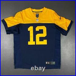 100% Authentic Aaron Rodgers Nike Packers Elite Jersey Size 48 XL Mens