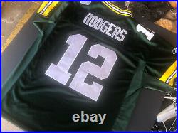 100% Authentic REEBOK AARON RODGERS #12 GREEN BAY PACKERS JERSEY SZ 50
