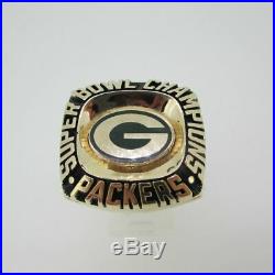 10k TM NFLP Yellow Gold Green Bay Packers Super Bowl Champions Ring 0126/5000 Si