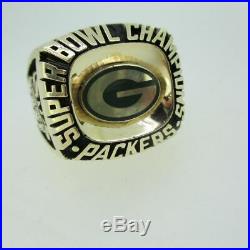 10k TM NFLP Yellow Gold Green Bay Packers Super Bowl Champions Ring 0126/5000 Si