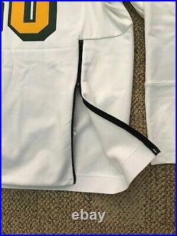 $125 Men's M Nike Therma Pullover Hoodie Sweatshirt White NFL Green Bay Packers