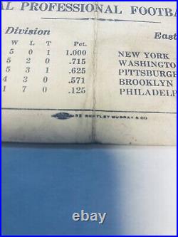 1937 GREEN BAY PACKERS Vs CHICAGO BEARS Rare Program Wrigley Field Pre War HOF