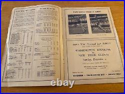 1938 Green Bay Packers vs New York Giants Official NFL Program