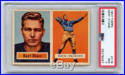 1957 Topps #119 Bart Starr Packers PSA 7 Near Mint NM Rookie Great Centering
