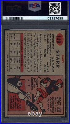 1957 Topps #119 Bart Starr Rookie HOF Packers PSA 5.5
