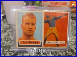 1957 Topps 151 Paul Hornung Rookie Card RC HOF Green Bay Packrs VG Soft Corners