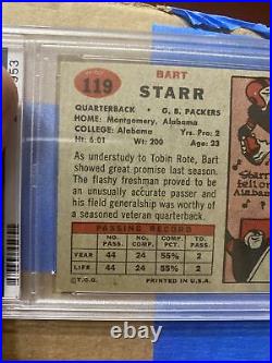 1957-Topps-Bart Starr #119 (RC) (HOF) PSA-5 Superbowl 1 & 2 Champ! NFL Legend