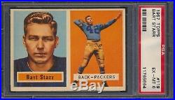1957 Topps Football #119 Bart Starr Packers HOF Rookie Card RC PSA 6 Ex-Mt (JJS)