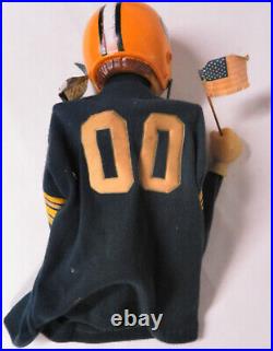 1960s Green Bay Packers NFL Football Hand Puppet Nodder Rare