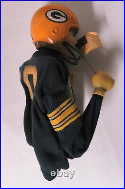 1960s Green Bay Packers NFL Football Hand Puppet Nodder Rare