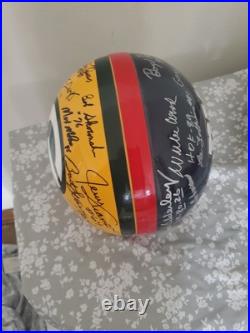 1961 Green Bay Packers Team Signed Helmet