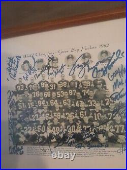 1962 Green Bay Packers Autographed Team Picture! 21 Sigs Gtp! Price Drop