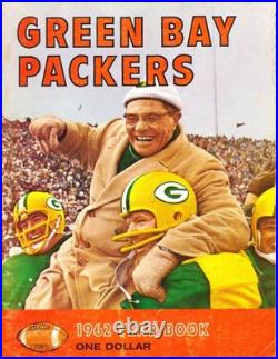 1962 Green Bay Packers Yearbook red edition bxpacker
