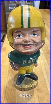 1965-1968 Green Bay Packers Football bobble head Nodder real face realistic