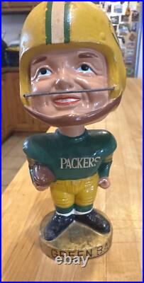 1965-1968 Green Bay Packers Football bobble head Nodder real face realistic