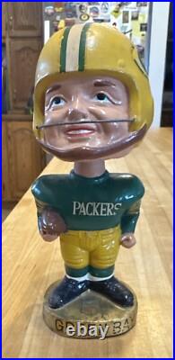 1965-1968 Green Bay Packers Football bobble head Nodder real face realistic