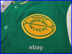 1965 Green Bay Packers Mens 5XL (64) Mitchell & Ness Wool Letterman Jacket $600