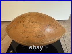 1966 Super Bowl I Green Bay packers team signed football Lombardi Starr JSA cert