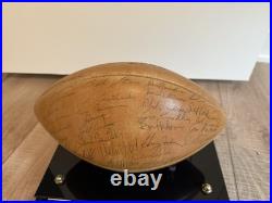 1966 Super Bowl I Green Bay packers team signed football Lombardi Starr JSA cert