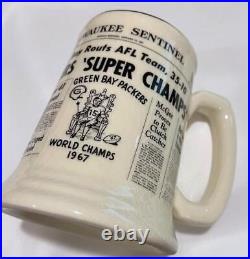 1967 Green Bay Packers Super Bowl 1 Champs Mug / Stein 1967 Green Bay Packers Super Bowl 1 Champs Mug / Stein