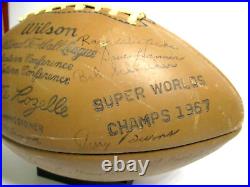 1967 Green Bay Packers Team-Stamped Wilson Football. Vince Lombardi Bart Starr