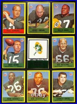 1967 Philadelphia Football Cards Green Bay Packers Complete Team Set (13) 200319