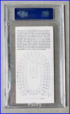 1967 Super Bowl I ticket stub Green Bay Packers Kansas City Chiefs PSA authentic