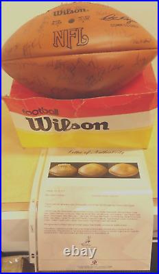 1987-88 Green Bay Packers Team Signed NFL WILSON Football Sharpe Rookie PSA/DNA 1987-88 Green Bay Packers Team Signed NFL WILSON Football Sharpe Rookie PSA/DNA