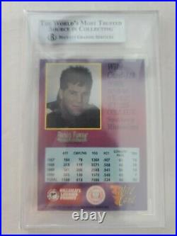 1991 Wild Card Brett Favre card 1000 STRIPE #119 graded BGS 9 card Pop 5