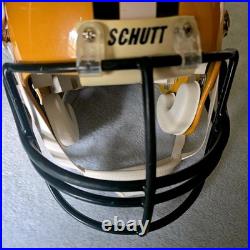 1995 Schutt Green Bay Packers Full-Size Helmet with 2005 NOCSAE Recert Display