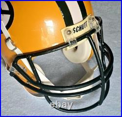1995 Schutt Green Bay Packers Full-Size Helmet with 2005 NOCSAE Recert Display