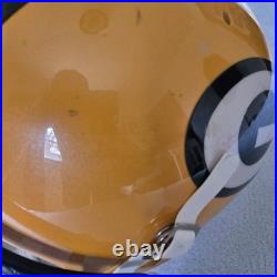 1995 Schutt Green Bay Packers Full-Size Helmet with 2005 NOCSAE Recert Display