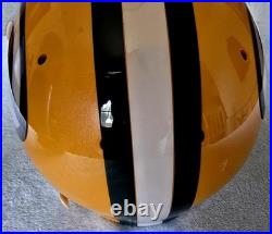 1995 Schutt Green Bay Packers Full-Size Helmet with 2005 NOCSAE Recert Display
