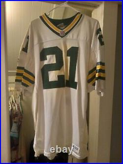 1996 Craig Newsome Authentic Green Bay Packers Starter Road White Jersey 52/XL
