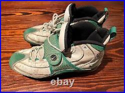 1996 GREEN BAY PACKERS Game Worn Football Shoes Cleats 55 Bernardo Harris Signed