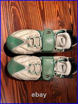1996 GREEN BAY PACKERS Game Worn Football Shoes Cleats 55 Bernardo Harris Signed