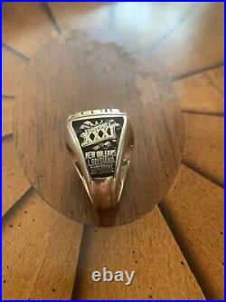 1996 Green Bay Packers Championship 10k Gold Commemorative Ring SB XXXI 33/300