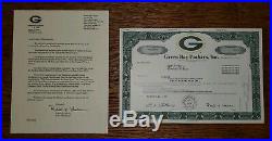 1997 Green Bay Packers Stock Certificateshareholders Lettersb XXXI