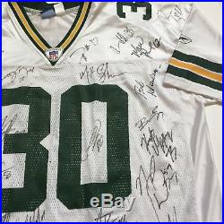 2002 Green Bay Packers Team Signed Authentic On Field Reebok Jersey