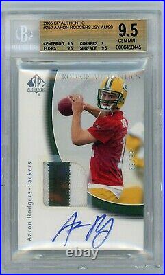 2005 05 SP Authentic Aaron Rodgers BGS 9.5 w 10 Auto RPA only 99 made
