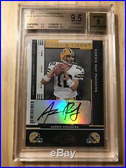 2005 Aaron Rodgers Playoff Contenders RC Auto BGS 9.5