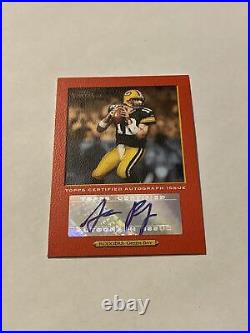 2005 Aaron Rodgers Rookie Autograph /50 Topps Turkey Red RC Auto RED VERSION