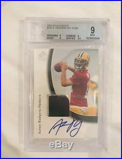 2005 Aaron Rodgers SP Authentic RC Auto RPA /99 #252 BGS 9/10