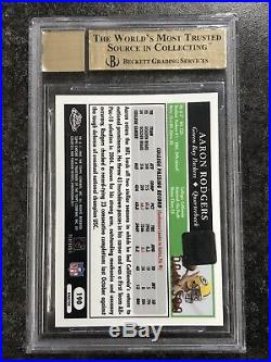 2005 Aaron Rodgers Topps Chrome RC Auto Xfractor BGS 9.5/10 All Subs 9.5! Low #
