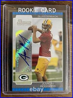 2005 Bowman Aaron Rodgers Rookie Autographs #112 Green Bay Packers Auto RC