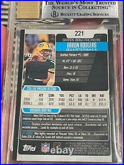 2005 Bowman Chrome #221 Aaron Rodgers Autograph RC /199 BGS 9 with9.5 & 10 AUTO