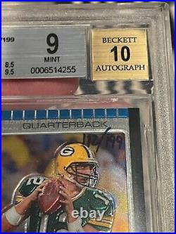 2005 Bowman Chrome #221 Aaron Rodgers Autograph RC /199 BGS 9 with9.5 & 10 AUTO