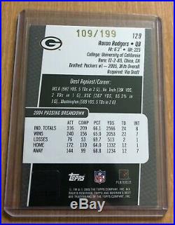 2005 Bowmans Best Aaron Rodgers Auto /199 Rookie Green Bay Packers SP RC