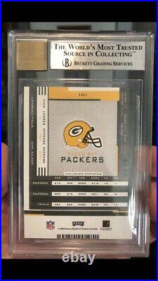 2005 Playoff Contenders #101 Aaron Rodgers Rookie RC AUTO /530 BGS 9 Auto 10